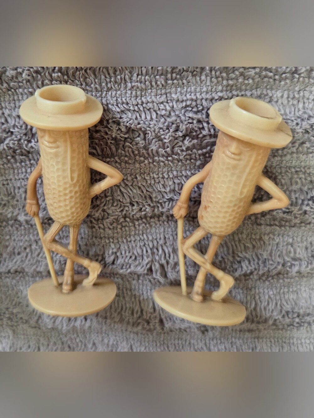 Vintage Planters Mr. Peanut Characters X2